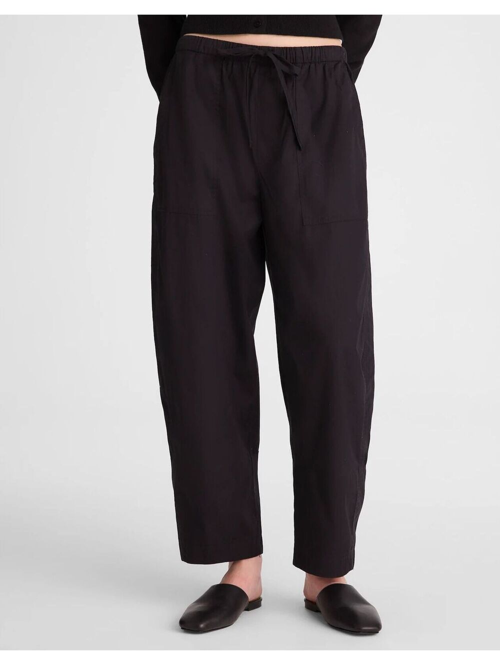 NWT Madewell Short Pull-On Barrel-Leg Utility Pants Poplin -‎ Size Small Short